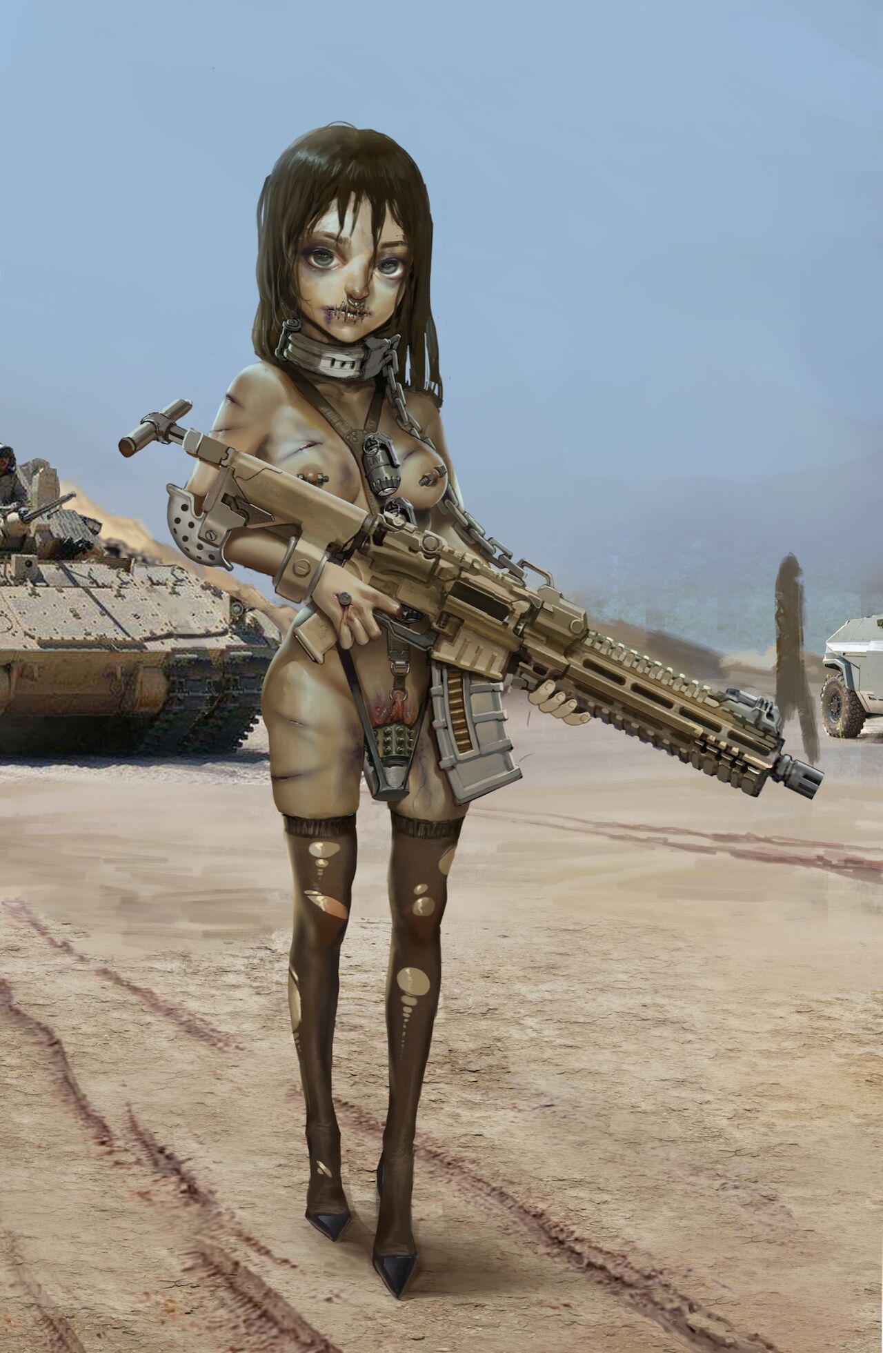 画作 展现了诱惑的画面