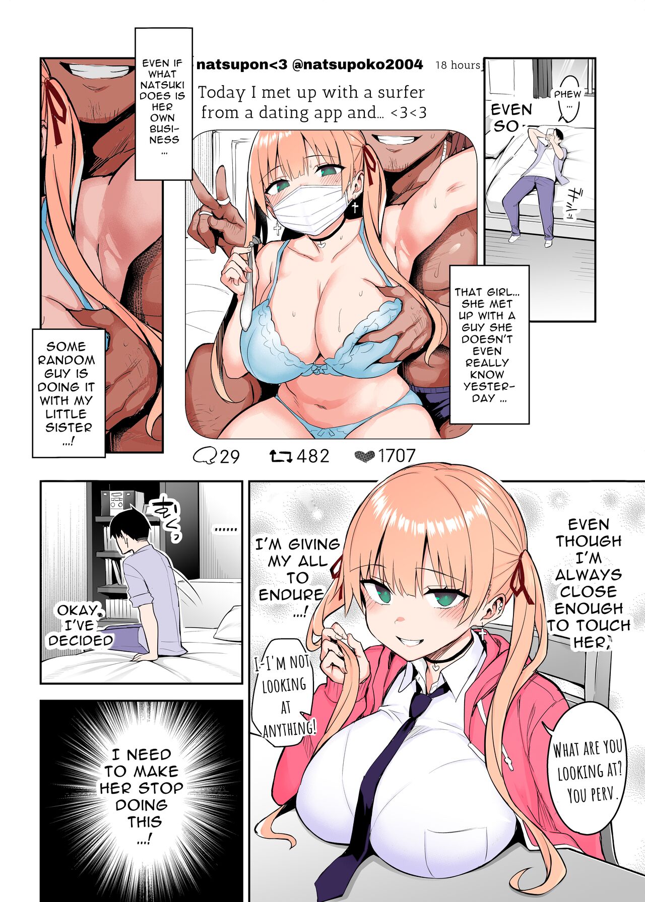 Moto InCha no Kyonyuu Yariman Imouto ga Erosugite, Onii-chan wa Mou...!! 2  | I Cant Handle My Former Bookworm Little Sister Now That Shes a Slut! 2  » nhentai - Hentai Manga,